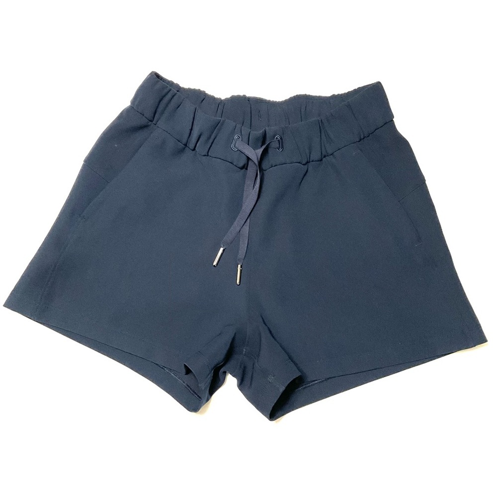 Lululemon Athletica On The Fly Navy Shorts Size 2